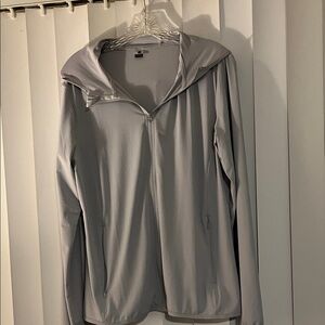 Light Gray Zip-Up Jacket